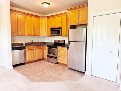Kitchen w/ Maple Cabinets & Ceramic Tile Flooring