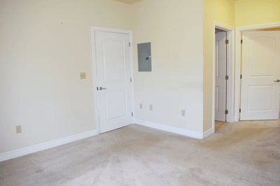 Primary Bedroom w/ 2 Closets including a Walk-in Closet