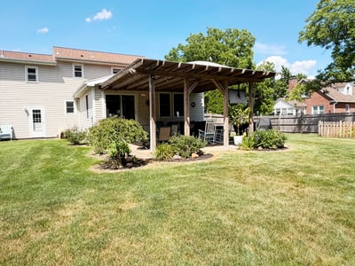 Perennial Landscaping Around Patio