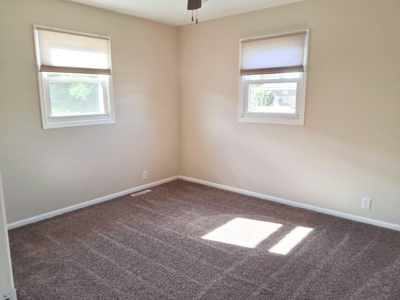 Bedroom 2 - Carpet 2016 Empty View prior to tenants