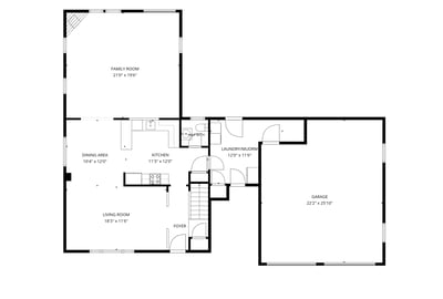 3008 Sunset Lane 1st Fl Floor Plan