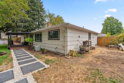 Back and Side Yard and Pathway