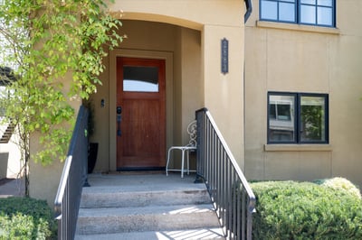 Inviting front porch.