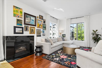 The main floor is an entertainer's dream with a cozy gas fireplace.