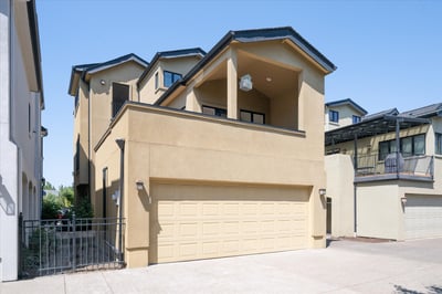Two car garage with opener.