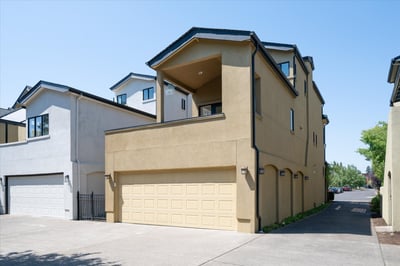 Shared driveway.