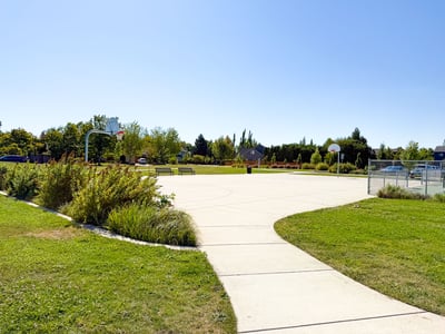 Basketball court.
