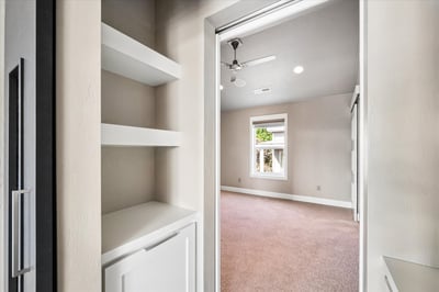 Double doors to primary suite.