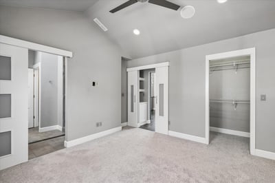 Walk-in closet.