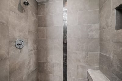 Walk-in shower.