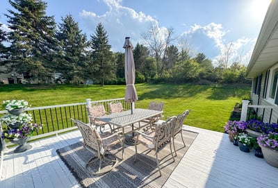 Deck and Great Back Yard