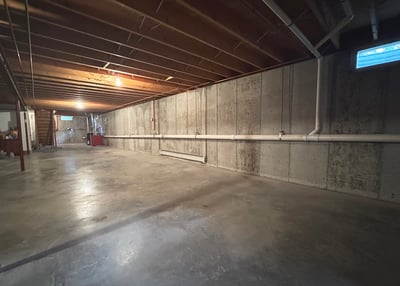 Full Dry Basement can be finished as recreation/media/fitness area