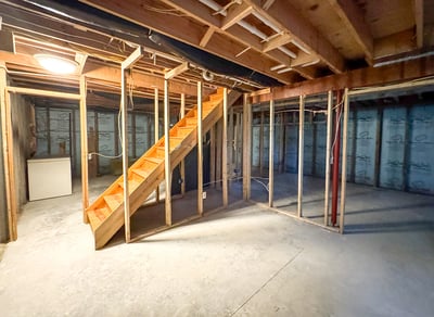 Full Dry Basement can be Finished