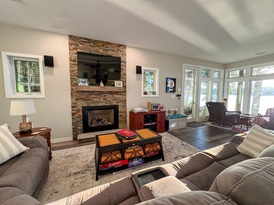 Living Room with Gas Fireplace