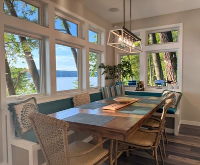 Dining Area with Built-in Banquette Seating