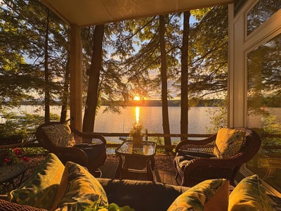 Early morning on the Porch