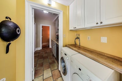 Washer & Dryer on Main Level with Folding Center