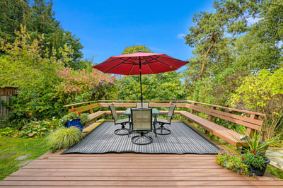 Coffee in the morning, evening beverage, or a bbq gathering spot!