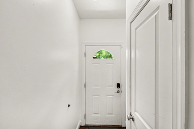 Foyer + utility closet