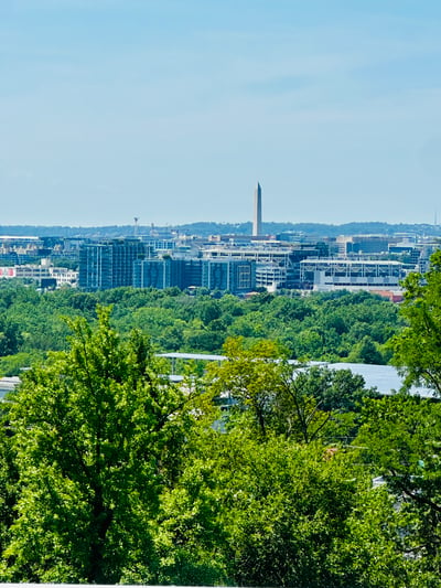 Views of the Washington Monument from your private roof deck.