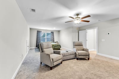 LARGE Guest Bedroom 2 located Upstairs, or Bonus Room, Large Walk in Closet and private full bath