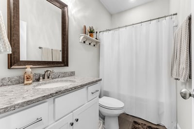 Full bath located between Guest Bedroom 3 and 4