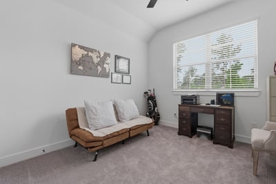 Secondary bedroom on the front of the home.