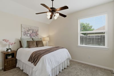 Secondary bedroom on the back of the house.
