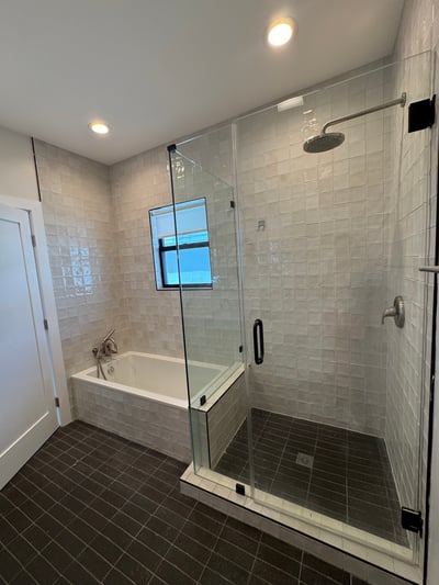 Primary Bath Tub & Shower