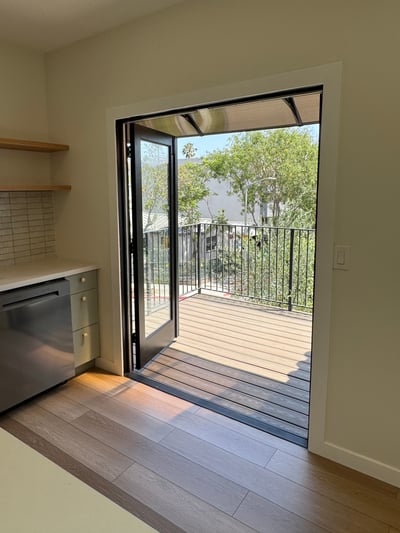 Outdoor Dining, Balcony off Kitchen