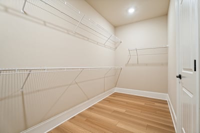 Spacious primary closet!