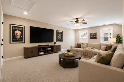 Virtually Staged Media Room