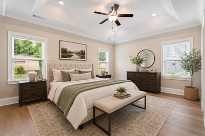 Virtually Staged Primary Bedroom