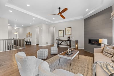 Spacious living area featuring modern amenities and sophisticated design, perfect for entertaining and relaxation.