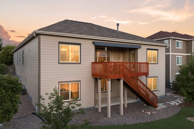 Spacious home featuring a unique two-level design and outdoor balcony, perfect for entertaining and relaxation.