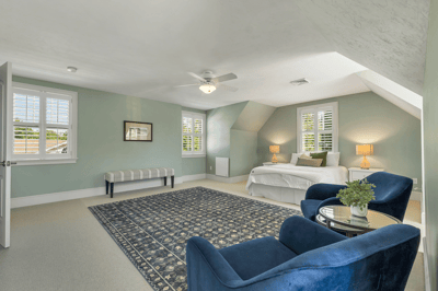 Bedroom One with Lounge Area