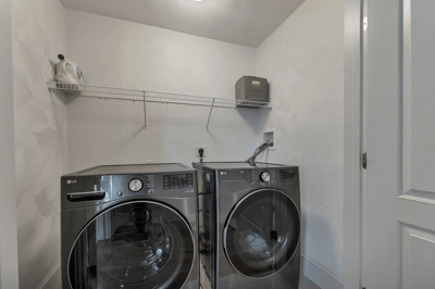 Washer/Dryer Closet on Second Floor
