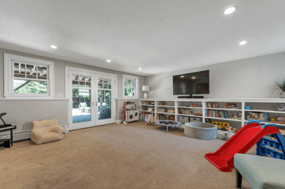 Lower Level Finished Rec Room!