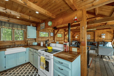 Kitchen with Butcher Block Countertops