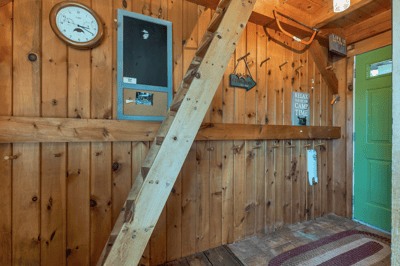 Stairs to Loft/Front Entryway