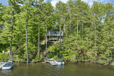 Overhead View of Pine River Pond