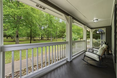 Perfect spot to relax while enjoying the beautiful yard.