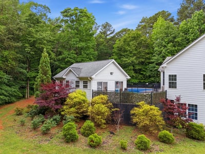 Beautifully landscaped yard