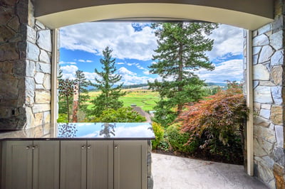 Experience breathtaking views from this open space that seamlessly blends indoor and outdoor living.