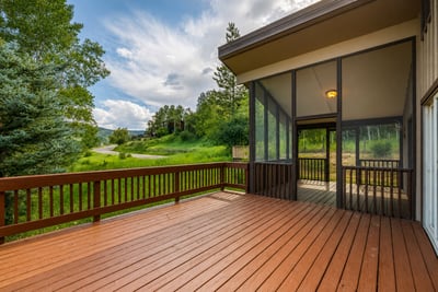 Open and covered deck