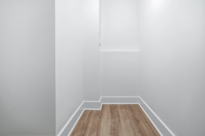 Bright and spacious storage area featuring clean lines and modern flooring. Ideal for organizing essentials.