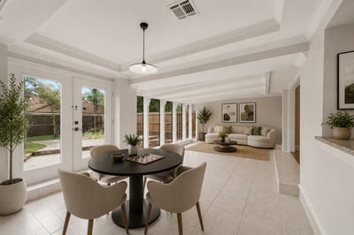Staged Sun Room