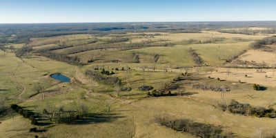 View looking west across the central pasture toward Bentonville corridor