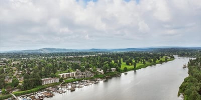 The Willamette River View from the Balconies