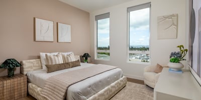 Master Bedroom - Unit 506 ( 2 Bedroom 2 baths Plan)